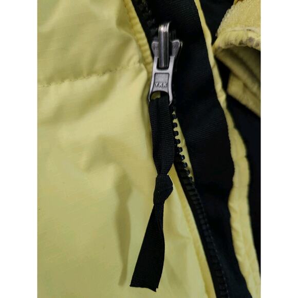 The North Face Nuptse 700 Goose Down Puffer Jacket Pale Yellow Retro 90s Sz XXL - Picture 9 of 13